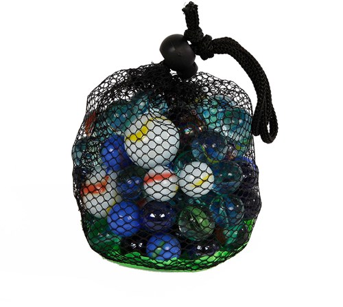 Billes en verre jeu amusant 500 grammes filet coloré-2