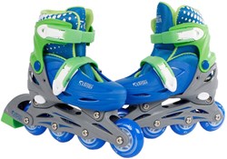 Patins en ligne bleus réglables patins enfants taille 26-29