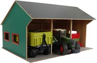 Kids GLOBE grange agricole jouet pour 3 véhicules 1:16 bois