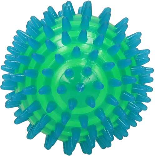 Balle rebondissante Spikey avec lumière - Jouet balle à pointes lumineuse-3