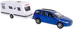 Kids Globe Volvo V70 met Dethleffs Caravan