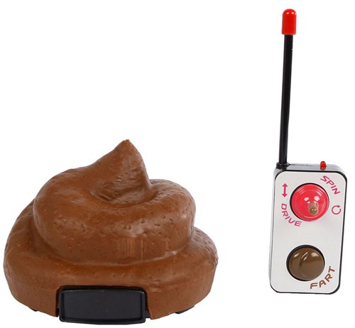 Jouet caca télécommandé RC avec bruit de pet et télécommande-2