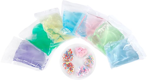 Jouet putty licorne mélange à paillettes et perles 700 grammes-2