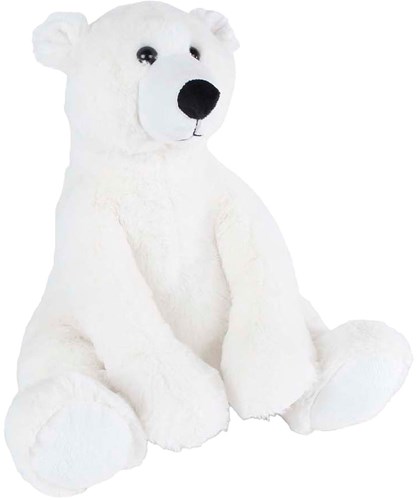 Ours polaire en peluche assis 18cm - jouet doux câlin
