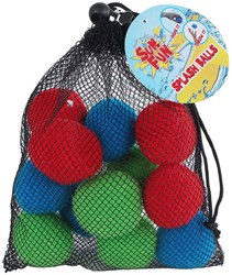 Set de balles d'eau colorées jouet avec sac de rangement 12 pièces 6cm
