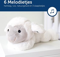 Zazu peluche mouton battement de cœur Liz avec capteur de pleurs et musique-3