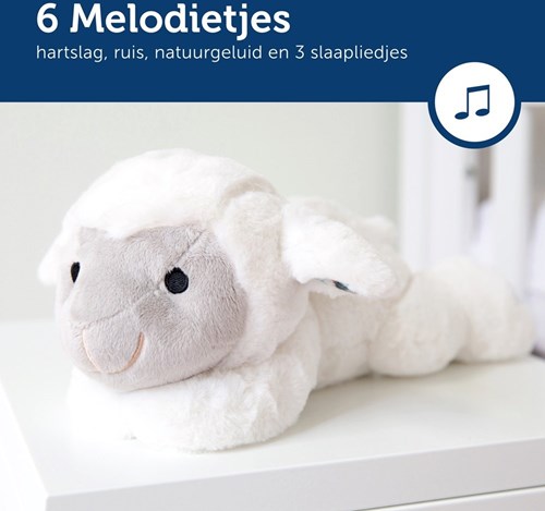 Zazu peluche mouton battement de cœur Liz avec capteur de pleurs et musique-3
