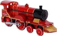 Locomotive jouet die-cast avec lumière et son, 14cm, train à rétrofriction-2