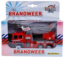Kids Globe Die-cast Brandweer Ladderwagen NL, 16cm