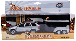 Kids Globe Die-cast Volvo XC90 met Paardentrailer, 27cm
