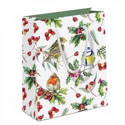 Ambiente sac cadeau Birds in winter - sac cadeau hivernal oiseaux