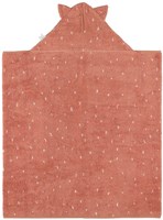 Trixie cape de bain bébé 75x75cm Mrs. Cat coton bio rose-2