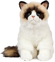 Living Nature chat Ragdoll en peluche - jouet chat doux