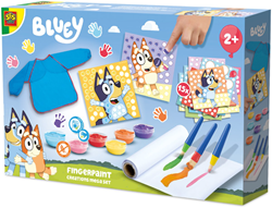 SES Bluey set de créations à la peinture au doigt - kit créatif pour enfants