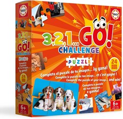 Educa puzzle 3,2,1 Go Challenge - jeu en carton 24 pièces
