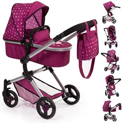 Bayer Chic 2000 landau poupée Neo Vario violet fée avec sac