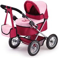 Bayer Chic 2000 landau poupée Trendy rose rouge avec poignée réglable