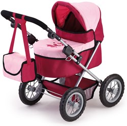 Bayer Chic 2000 landau poupée Trendy rose rouge avec poignée réglable