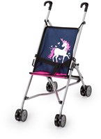 Bayer Chic 2000 poussette poupée bleu licorne - landau jouet solide