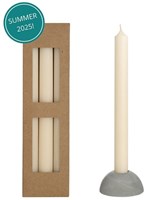 Dinerkaars Bliss crème set a 3 stuks