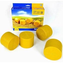 Bruder Accessoires Ferme Balles de Foin Claas Rollant Rondes - 4 pièces