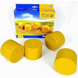Bruder Accessoires Ferme Balles de Foin Claas Rollant Rondes - 4 pièces