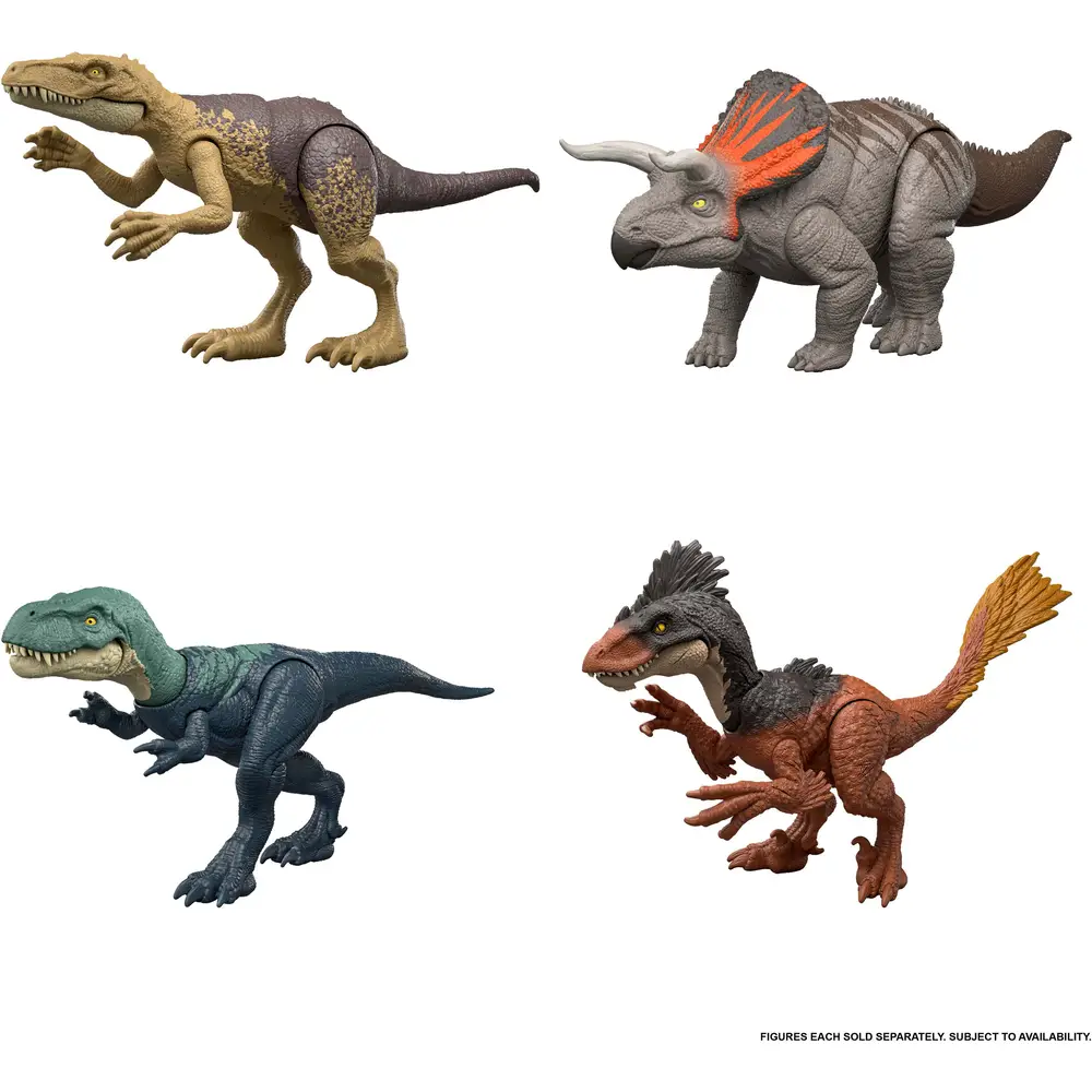 Fisher-Price Jurassic World jouet dinosaure figurines d'action attaque