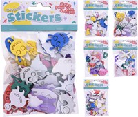 Autocollants mousse animaux et véhicules loisirs créatifs multicolore-2
