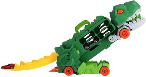 KiddyGo transporteur dinosaure jouet avec 2 voitures diecast et circuit-3