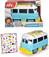 Bus jouet Dickie Sunny Surfer 25 cm avec autocollants - Van Volkswagen
