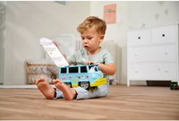 Bus jouet Dickie Sunny Surfer 25 cm avec autocollants - Van Volkswagen-3