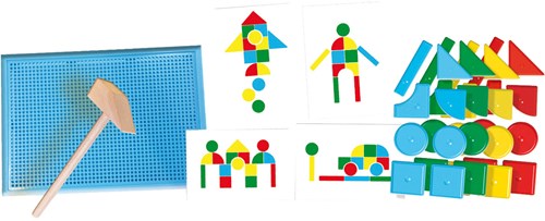 Ses Hamertje Tik jouet Montessori - set original avec formes de base-3
