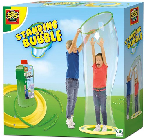 Ses bulles de savon Mega Bubble set avec anneau gonflable et solution