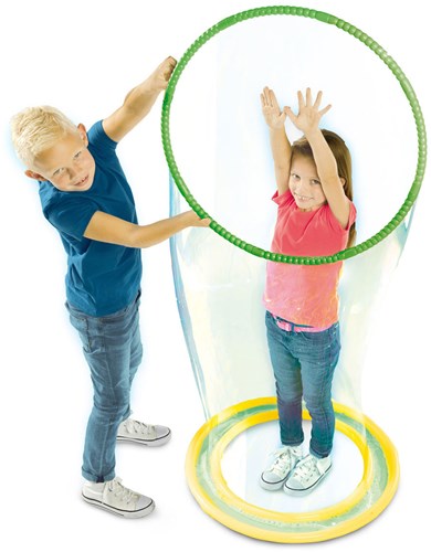Ses bulles de savon Mega Bubble set avec anneau gonflable et solution-3