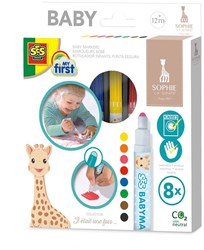 Ses Babymarkers Sophie la Girafe - Feutres lavables pour tout-petits