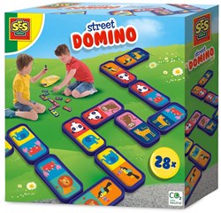 Ses - Street domino - Grand jouet d'extérieur avec animaux et sac de rangement