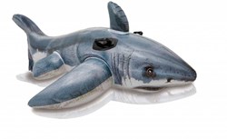 Intex jouet requin gonflable 173x107 cm piscine ride-on