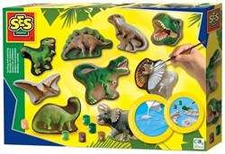Ses Coffret créatif Dino - Moulage et peinture Monde des dinosaures jouet