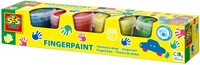 Ses peinture à doigt set 4 couleurs primaires 4x110ml lavable