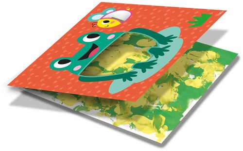 Ses cartes de peinture au doigt Eco - set créatif pour enfants - peinture respectueuse de l'environnement-3