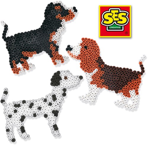 Ses plaque à perles à repasser chien - base créative pour enfants-3