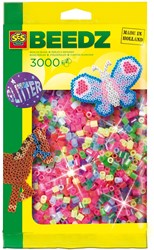 Ses Perles à repasser paillettes mix - 3000 pièces - set créatif