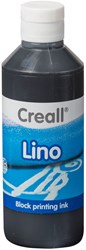 Creall lino peinture pour impression noire 250ml - peinture créative pour linoléum et bois