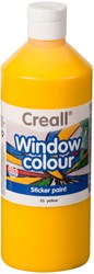 Creall peinture pour fenêtre jaune - peinture sur verre 500ml pour enfants et adultes