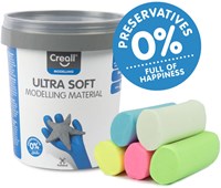 Creall Mini pâte à modeler soyeuse assortiment 300g - Couleurs Douces