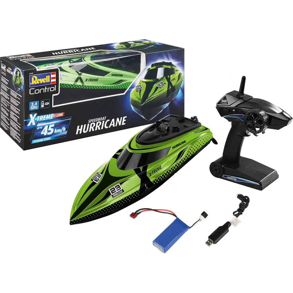 Revell RC Speedboat Hurricane - Bateau RC X-TREME 45 km/h Refroidi à l'eau