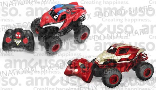Monster Jam – 1:24 Rc – 2-Pack – Spider Man & Iron Man