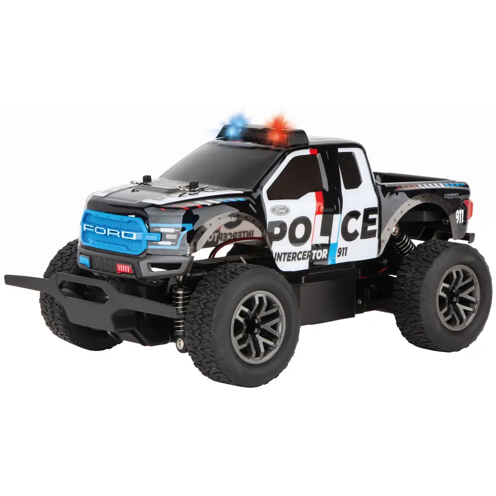 Carrera voiture RC Ford F-150 Raptor Police - voiture de police télécommandée 2,4GHz