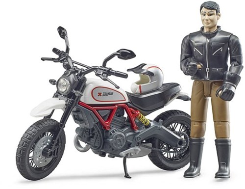 Bruder Bruder bworld Ducati Scrambler Sled en berijder-3