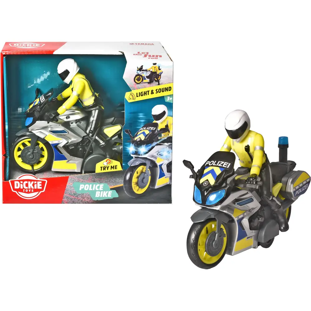 Dickie moto de police Yamaha jouet avec lumière et son